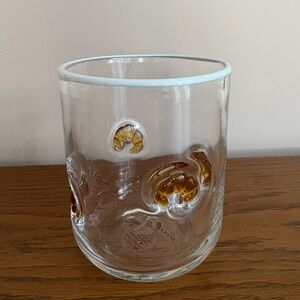 NIB Anthropologie Icon Juice Glass - Croissant